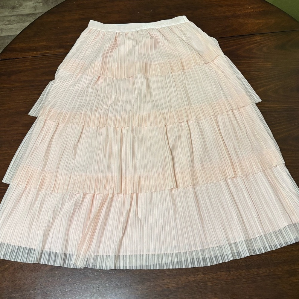 J. Crew Factory Tulle Pleated Skirt